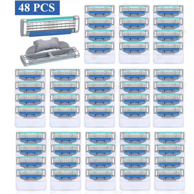 48 Stück Für Gillette Mach 3 Rasierklingen Edelstahl Klingen Ohne OVP DHL DE