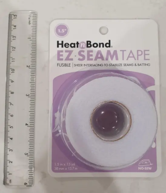 Heat n Bond EZ Seam Tape, Fusible,  Permanent, 1.5" x 15yds HeatnBond