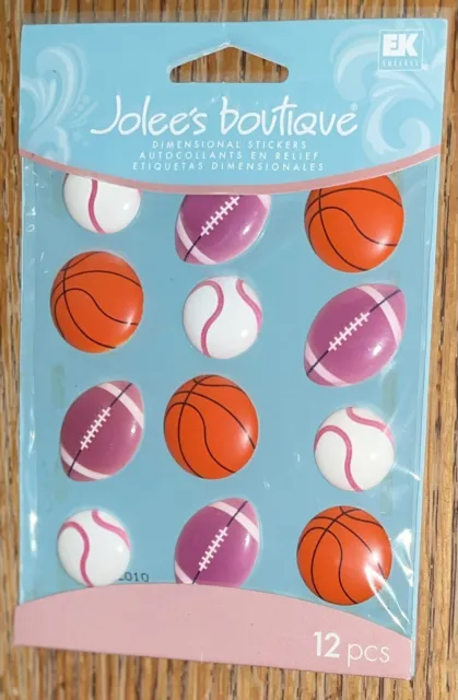 RARE Jolees Cabochons Ball Baseball ⚾️Football 🏈 Basketball 🏀 Sports Stickers