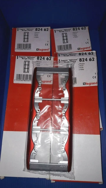 Plaque Xelio Xeliomat Rouge Cherry Legrand – 82460, 824 60, Pour Installation électrique, à L'unité