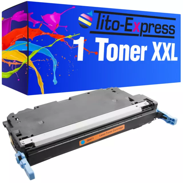 1x Toner XXL Cyan PlatinumSerie für HP Laserjet 3600 3600DN 3600N Q6471A