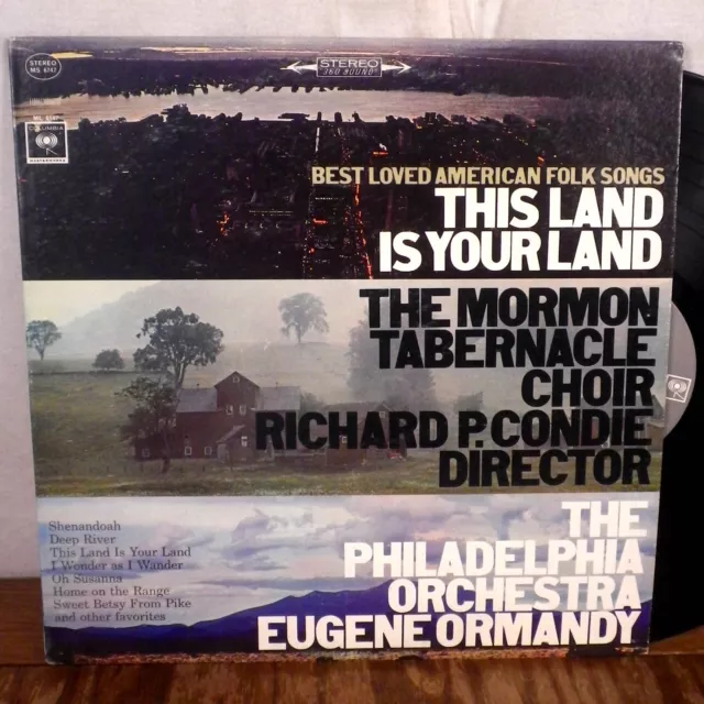 Eugene Ormandy This Land is Your Land Folk Songs LP Columbia Stereo EX