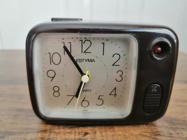 Estyma MA 105 Travel Alarm Clock Vintage / Retro / Rare / Made in Japan