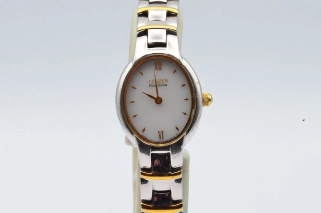 Citizen Quarzo Orologio Donna 20Mm Acciaio/Oro Quarzo Vintage Raro 2 Con Acciaio
