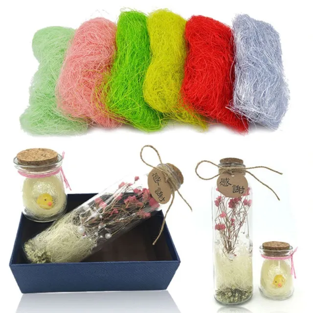 Accesorios de embalaje suministros de envoltura Raffia sisal decoración caja de regalo relleno
