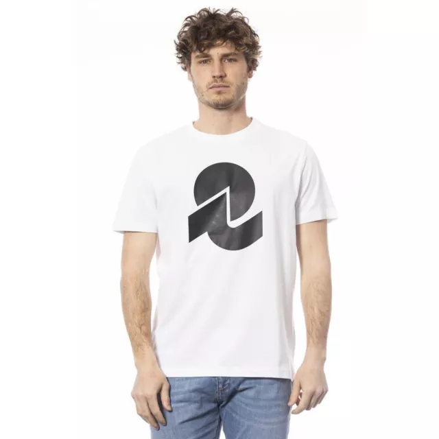 Invicta Élégant Blanc Coton Col Rond Homme T-Shirt Authentique