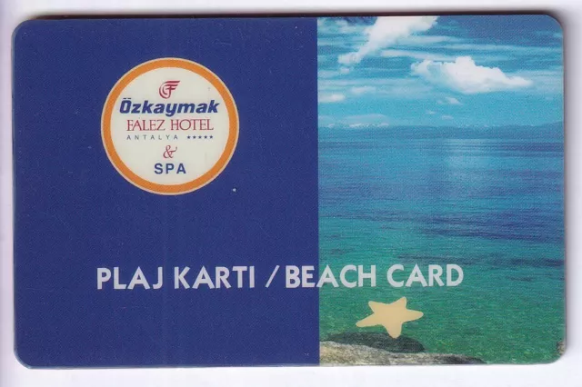 Card / Card Hotel Cle Key .. Turkey Antalya Ozkaymak Spa Magnetic Resort