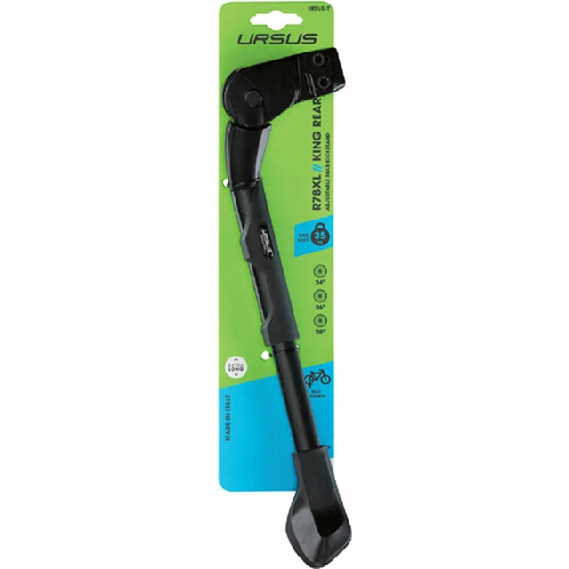 Ursus King 2 Hinterbauständer Für Fahrrad – Unisex, One Size, Schwarz, Stabiler Fahrradständer Für Mountainbikes & Trekkingräder