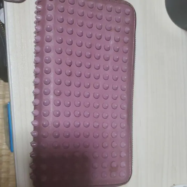Christian Louboutin long Wallet Leather Purple