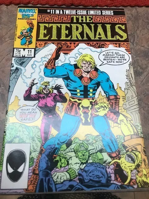 The Eternals #11 of 12 Marvel Comics Group Limited Series Comic Book Aug. 1986