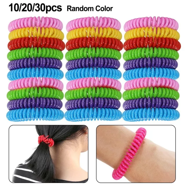 30 Pack Natural Insect Repellent Bracelets for Long Lasting Protection