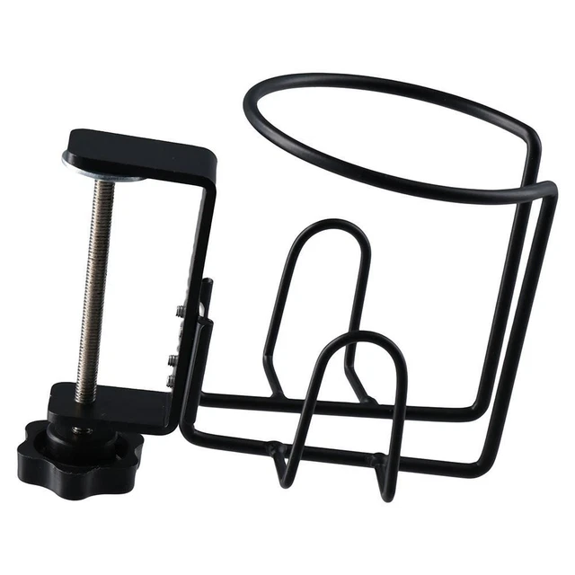 Noir Porte-gobelet Métal Soucoupe de tasse à clipser  Tableau