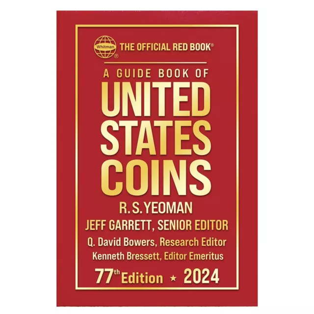 NEW 2024 OFFICIAL Red Book Guide For US Coins Price List Hardcover 77th