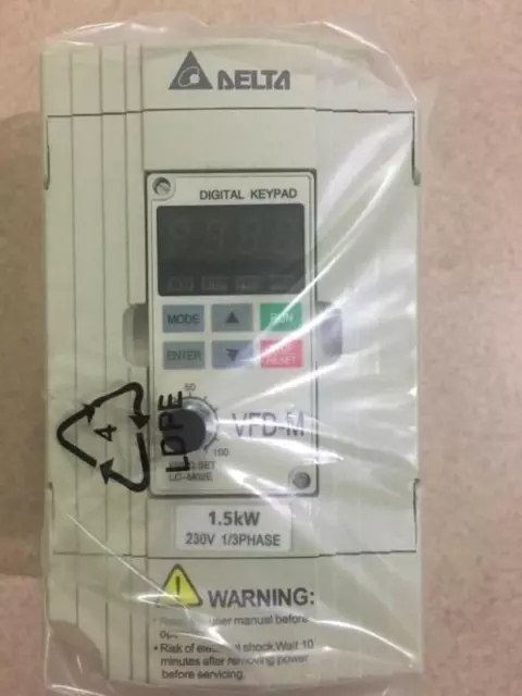 1 year warranty New Delta VFD015M21A Frequency Converter 1.5KW 230V