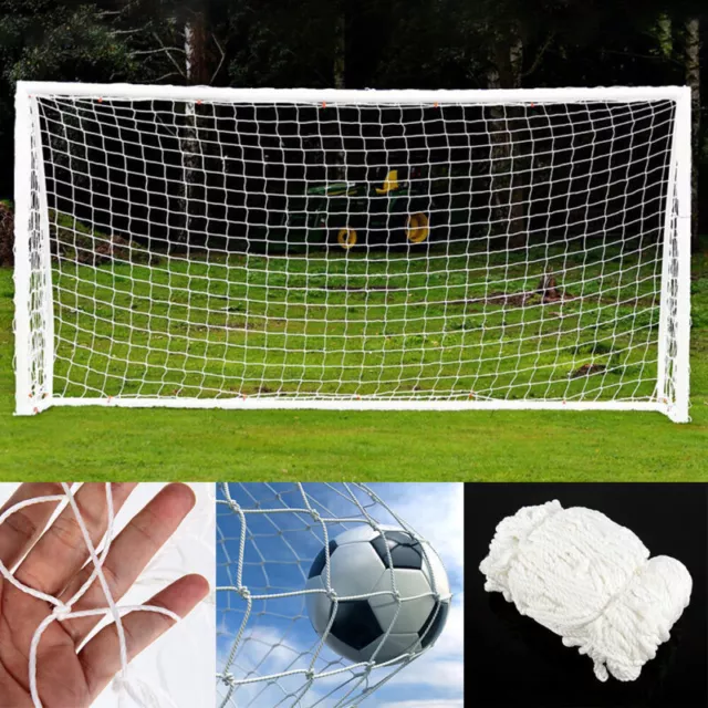 12FT X 6FT Football/Soccer Replacement Net/Netting Fits Samba/Poly Goal 3