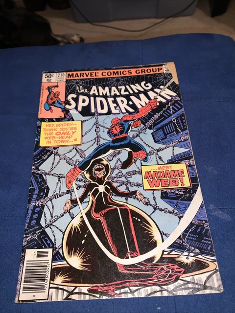 Amazing Spider-Man #210 Marvel Comic Book KEY 1st Madame Web Appearance 1980