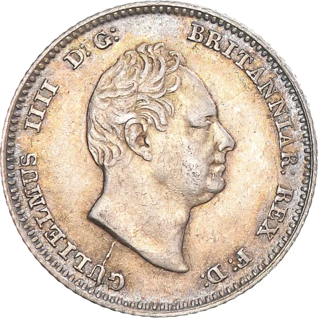[#1171943] Coin, Great Britain, Guillaume IV, 4 Pence, 1836, AU, Sil, ver