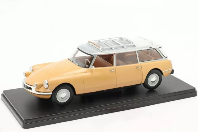 1/24 Diecast 1958 Citroen Id 19 Id19 Ds19 Break Estate/Station Wagon Beige/White 3