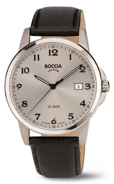Montre Homme Boccia Titane Royce 3645-04 – Boîtier Titane, Verre Saphir, 40mm, Quartz, Neuve Avec étiquettes