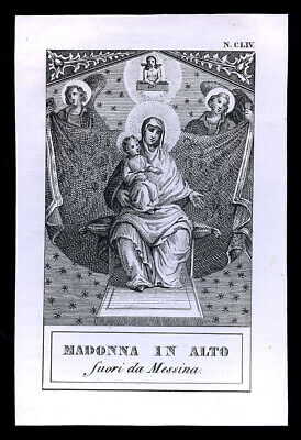 santino incisione 1800 MADONNA DI SENALE in TRENTINO ALTO ADIGE 