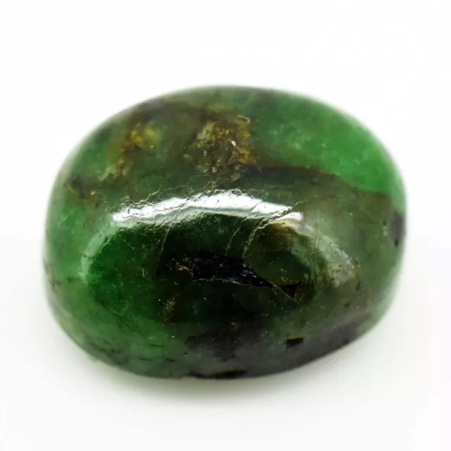 12 Cts Zambian Natural Green Emerald Cabochon Shape GTL Certified Gemstone