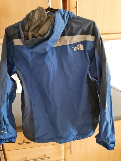 Coppotto antipioggia The North Face Hyvent uomo taglia piccola blu cerniera intera 5
