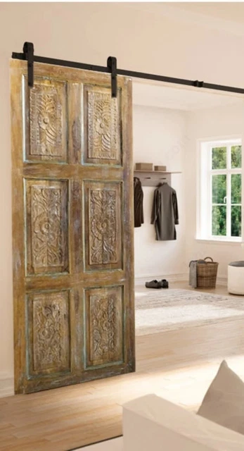 Barn Door, Rustic Distressed Door, Farmhouse Barndoor, Custom Sliding Door 80x36