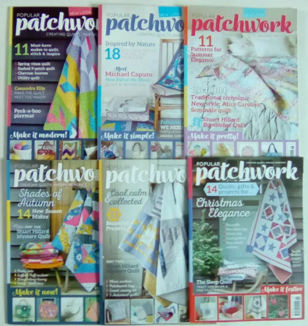 Popular Patchwork Magazine April - November 2017 WITH PATTERNS Select Any Issue