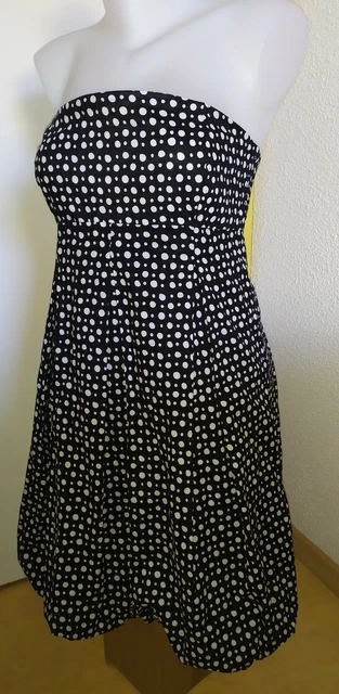 Robe Bustier En Lin Noir NAF NAF - Tailles 36/38/40 (S/M) - Occasion En Très Bon état