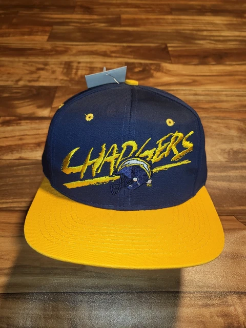 NEW Vintage Rare San Diego Chargers NFL Sports AJD Spellout Hat Cap Snapback