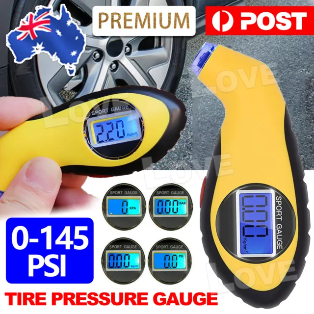 Digital Tire Pressure Guage Air PSI Meter Tester Tyre Gauge Car Bike Truck Auto