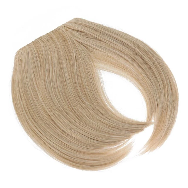 Extensiones de vello frontal recto flequillo plano