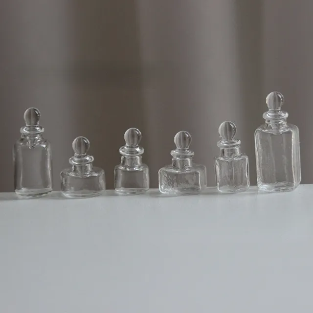 DollHouse Miniature 1/12  Clear Glass Magic Bottle Kitchen Jar Perfume Pocket 2