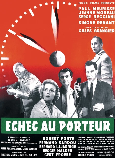Echec Au Porteur, Paul Meurisse, Repro Affiche Cinema Vintage, (40X60)