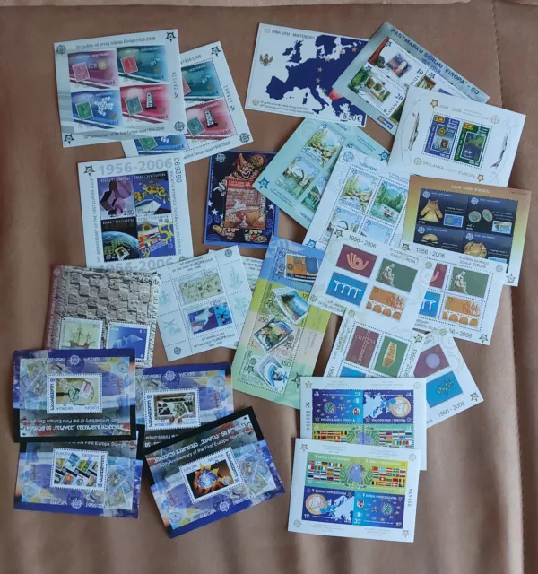 50 Jahre CEPT Europa  Block-Lot 24 Ausgaben ** Briefmarken postfrisch