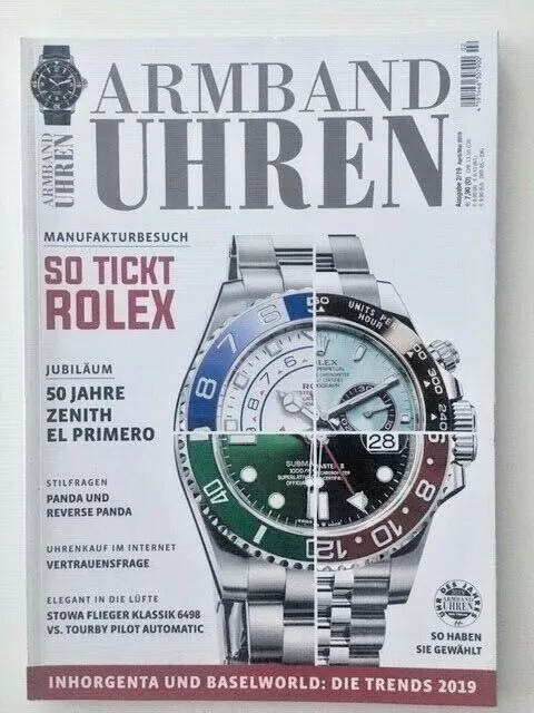 German watch magazin / Magazine allemand de montres ARMBAND UHREN 2/2019 ROLEX