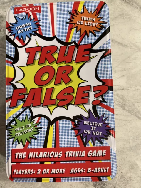 True Or False Game Truth or Lies Quiz Family Party After Dinner  Gift (G5)