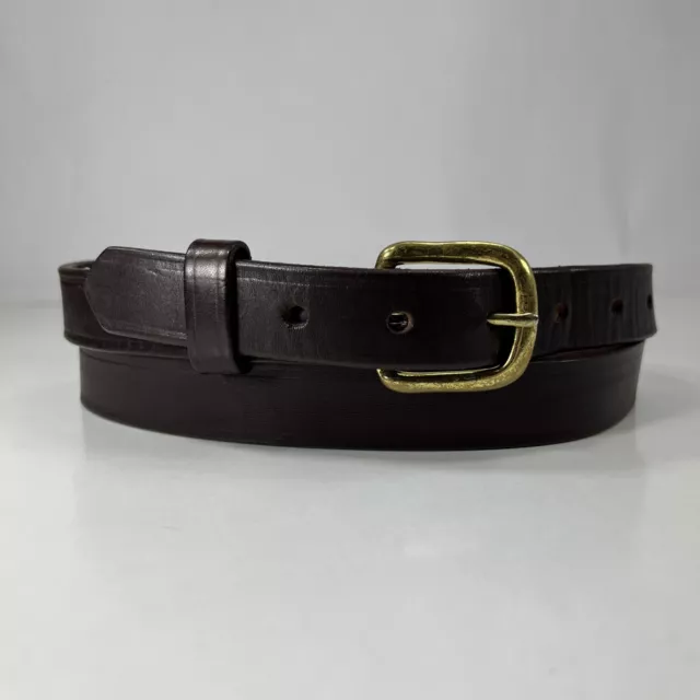 Boston Slim Brown Leather Work Belt - 6581 - Men's Size 40