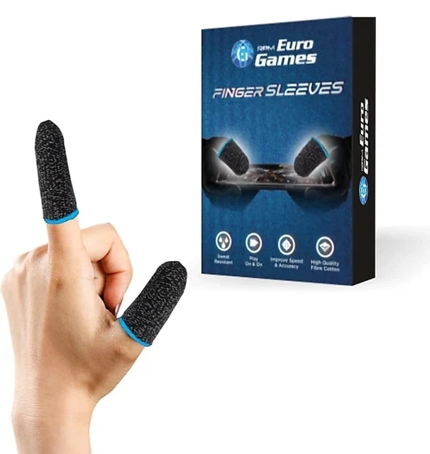 Finger Sleeves Gaming Mobile Breathable Anti-Sweat Works Pubg  Free Fire M size
