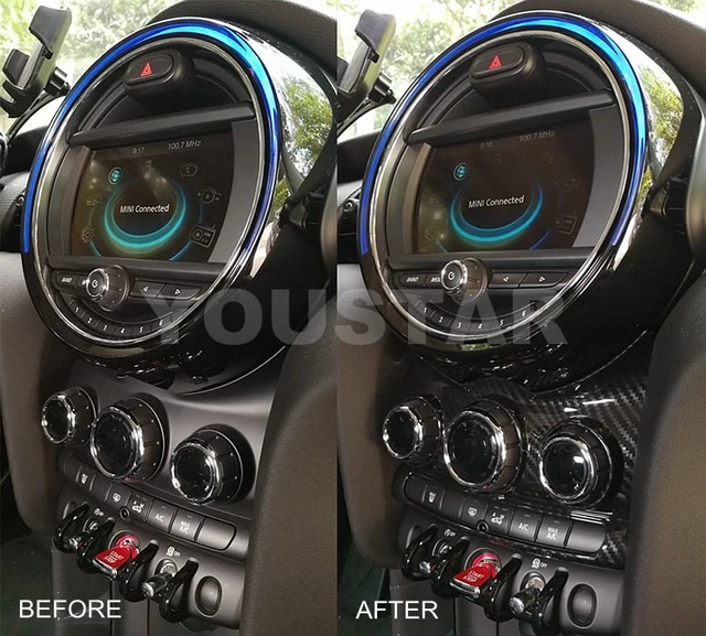 US STOCK CARBON LOOK Center Dashboad Console Cover for MINI Cooper F55 ...