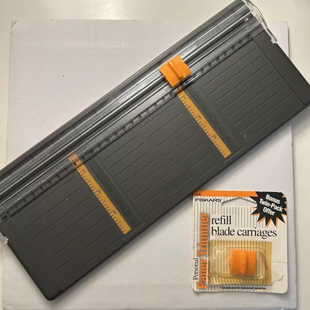 FISKARS DELUXE PORTABLE Trimmer 12 Crafts Paper Cutter Rotary Blade -  Pre-Owned $12.00 - PicClick