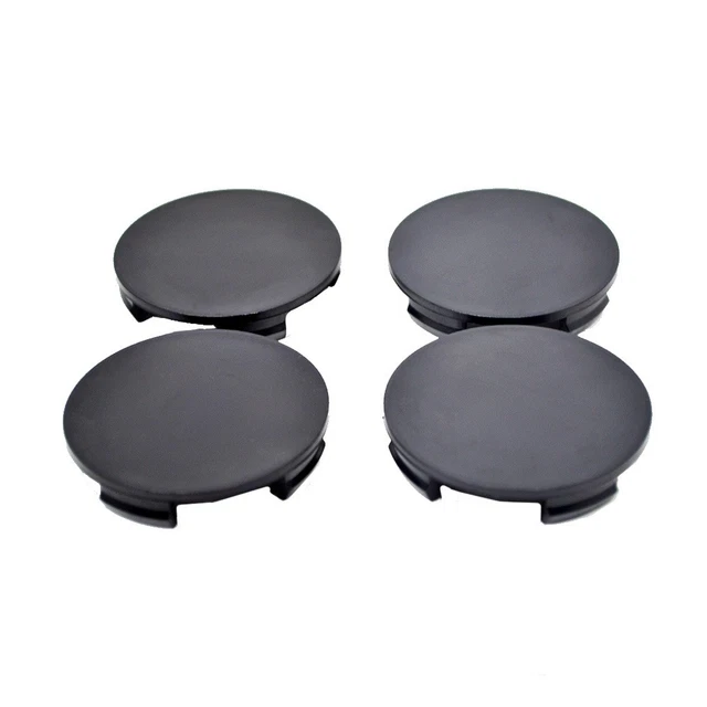 60mm / 57mm AUDI Nabendeckel Nabenkappen Kappen 4B0601170 Schwarz Matt