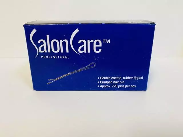 Salon Care Supreme Bobby Pins - Brown 1 lb Box Apprx 720 Per Box