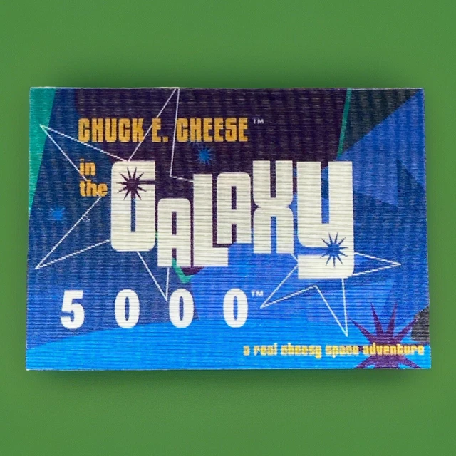Chuck E Cheese In The Galaxy 5000 3d Lenticular Trading Card Rare Vtg