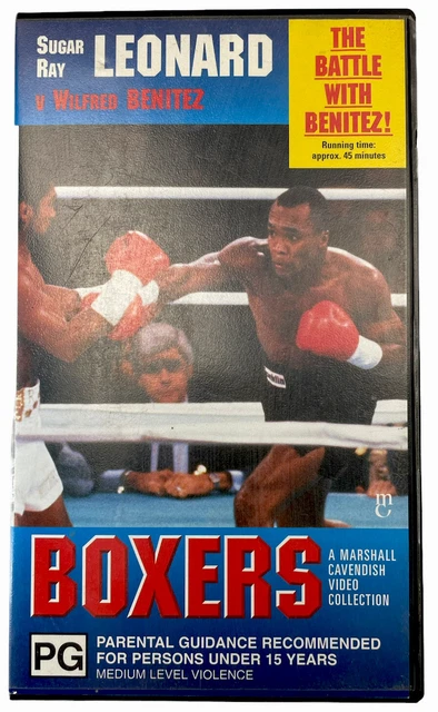 Boxers 8 Leonard v Benitez VHS Video Cassette Tape Black Small Box PAL PG 1996