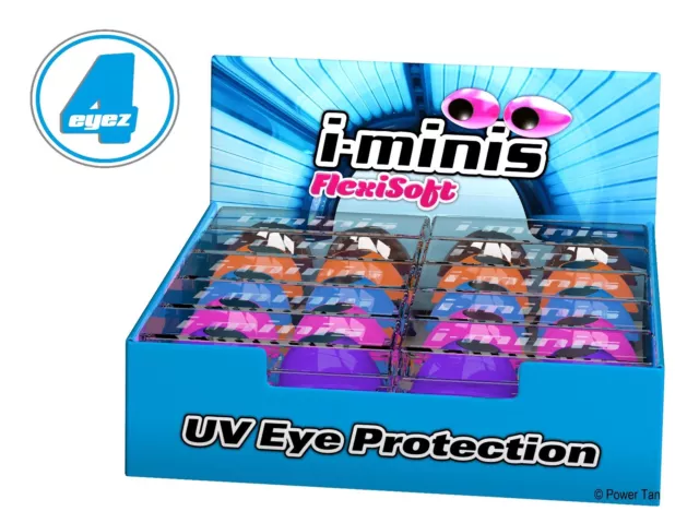 i-Minis 1x Pair Sunbed Tanning Goggles UV Eye Protection Random Colour 2