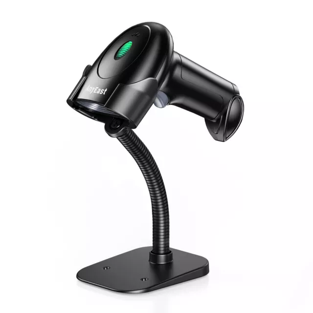 Anyeast Bluetooth Wireless Barcode Scanner with Stand USB Handheld 2D QR Scanner