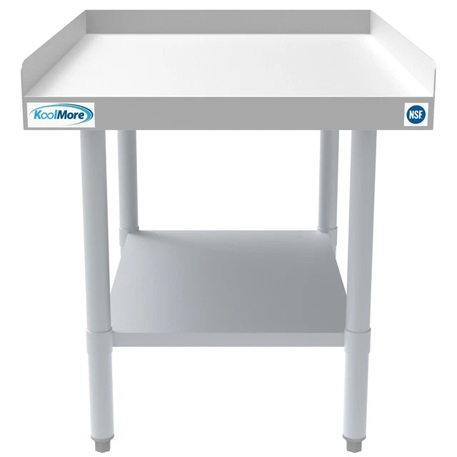 30" X 24" 16-Gauge Stainless Steel Equipment Stand With Galvanized Undershelf,