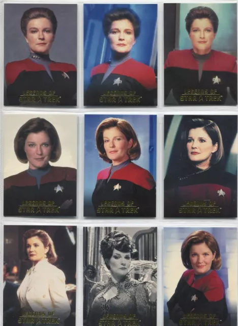 Star Trek 9 Card Set Legends Of Star Trek Series 17 Captain Kathryn Janeway