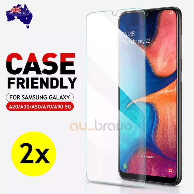2x Tempered Glass Screen Protector for Samsung Galaxy A14 A54 A20 A42 A12 A52